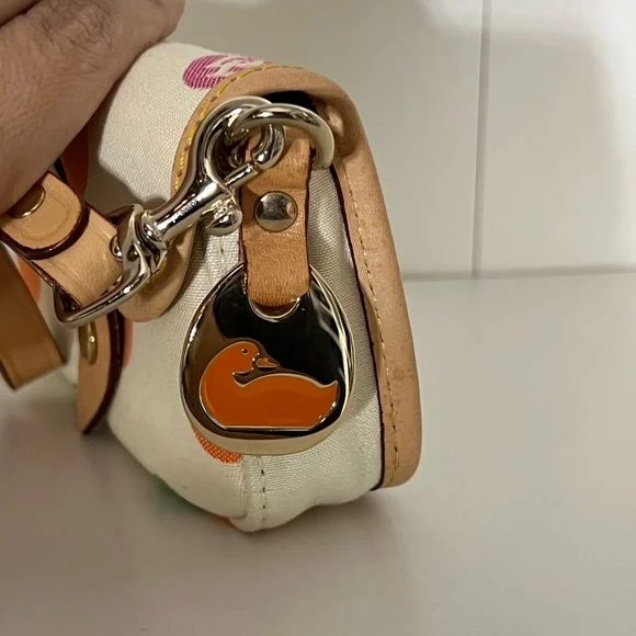 Dooney & Bourke White Polka Dot Wristlet - Picture 6 of 10